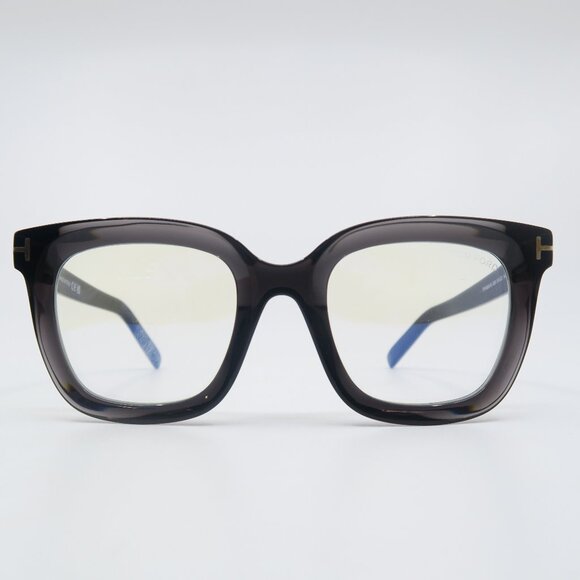 Tom Ford TF 5680-B 020 51mm Clear Grey-Blue Block Lenses, New Eyeglasses. - Picture 3 of 7